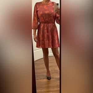 Halston a line long sleeve dress, size S/P